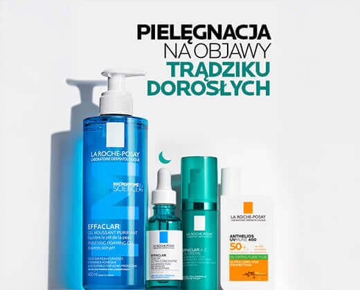Rutyna pielęgnacyjna na objawy trądziku dorosłych - infografika