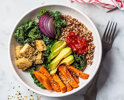 Przykładowy posiłek w diecie na trądzik