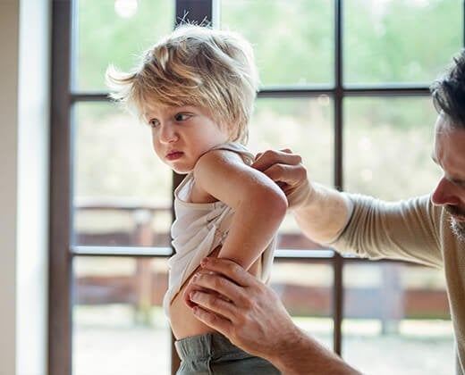 Pielęgnacja skóry z egzemą u dziecka